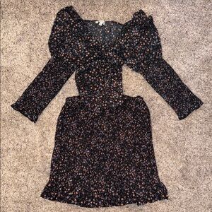 Love Tree Black Top & Skirt Set